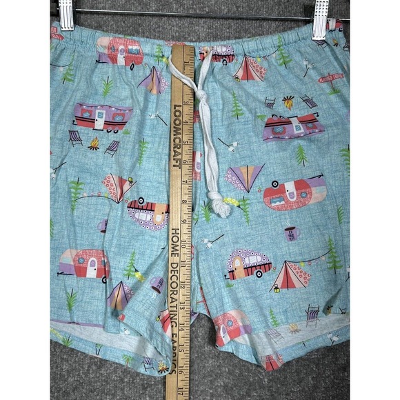Mia Lucce Pajamas Set CAMPING VACATION Womens Size Large Tank Top & Shorts - Picture 13 of 14